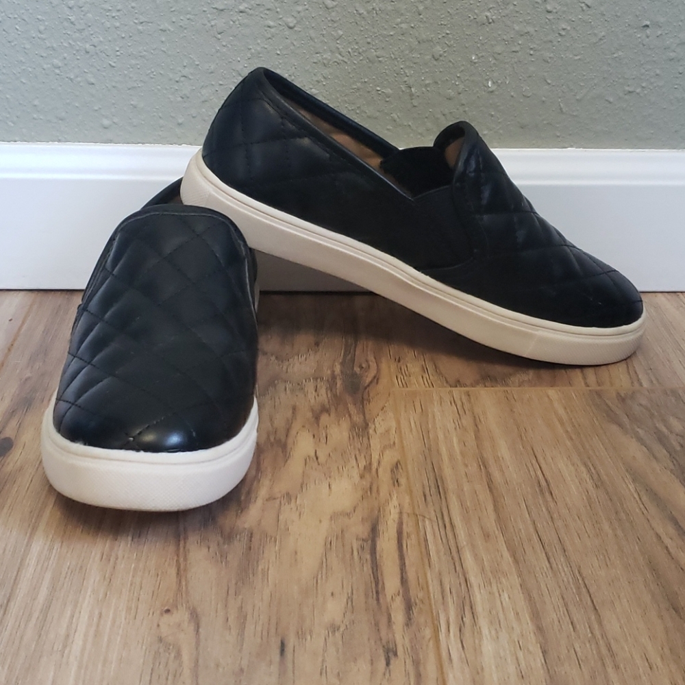 Black slip on shoes